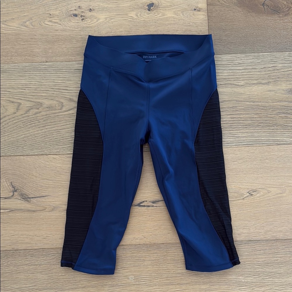 Ivy Park Womens Blue and Black Leggings Medium